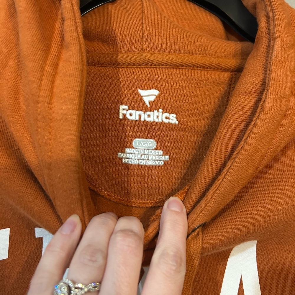 Fanatics Burnt Orange Hoodie - Picture 3 of 4